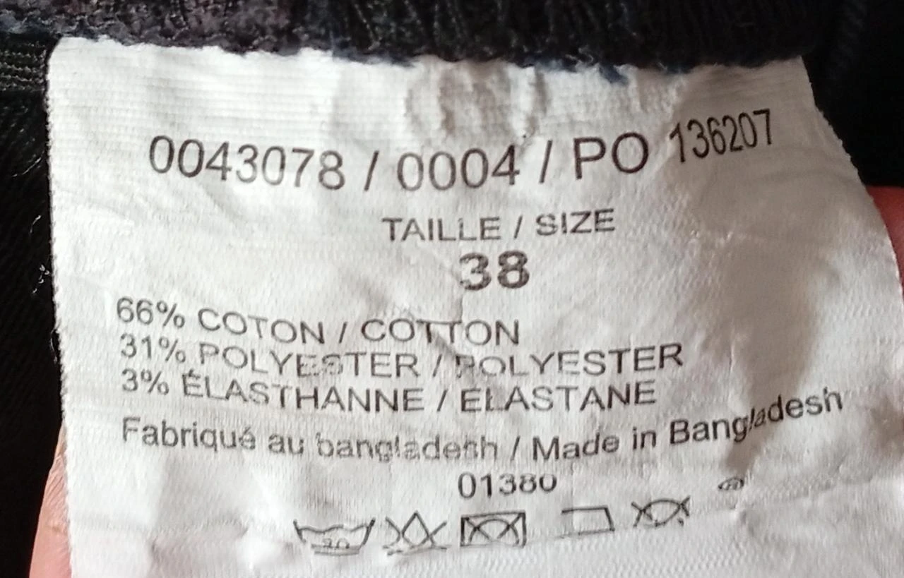 Slim broek standaard damesmaat - Zwart - Maat 38 - Zeer goede staat – photo 10